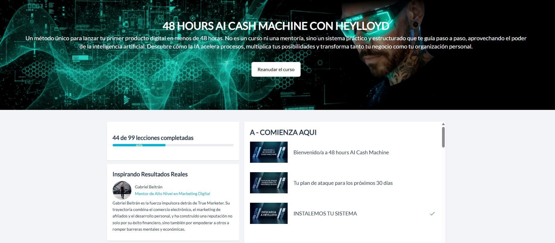 Portada de la Academia AI Cash Machine